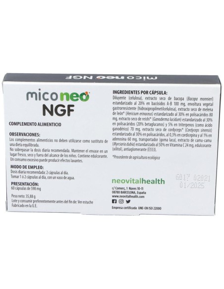 Neovital Health Mico Neo Ngf 60Cáps
