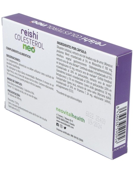 Reishi Colesterol Neo 30Cap.