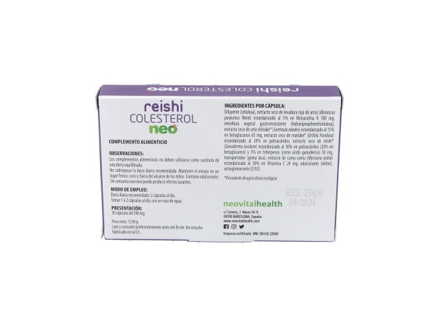 Reishi Colesterol Neo 30Cap.