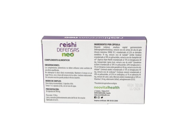 Reishi Defensas Neo 30Cap.