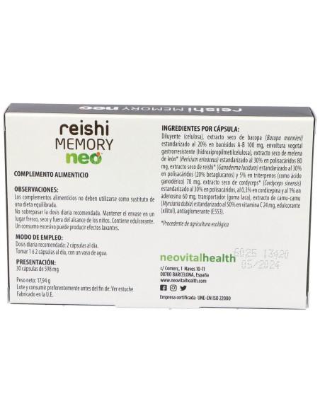 Reishi Memory Neo 30Cap.