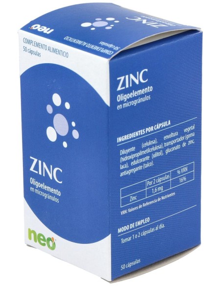Zinc Microgranulos Neo 50Cap.