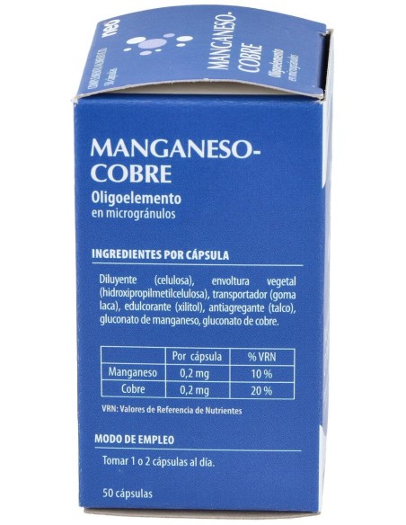 Manganeso-Cobre Microgranulos Neo 50Cap.