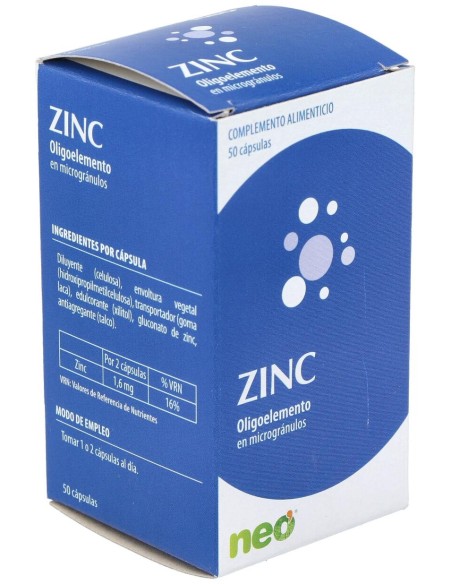 Zinc Microgranulos Neo 50Cap.
