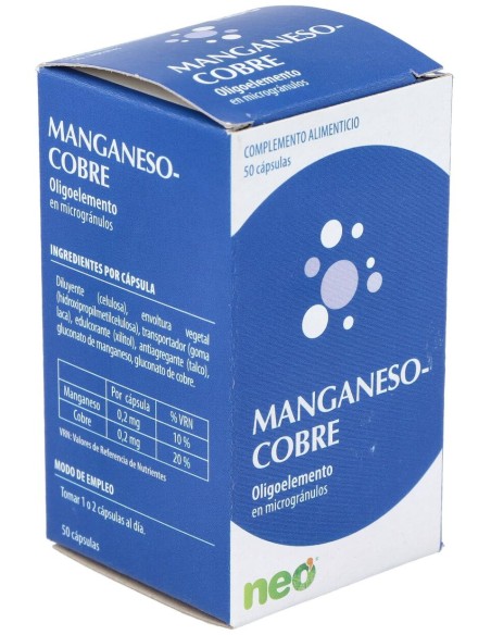 Manganeso-Cobre Microgranulos Neo 50Cap.