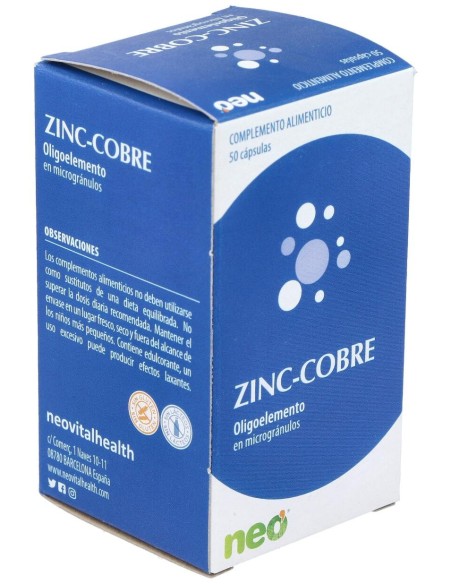 Zinc-Cobre Microgranulos Neo 50Cap.