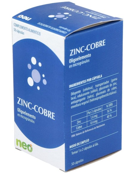 Zinc-Cobre Microgranulos Neo 50Cap.