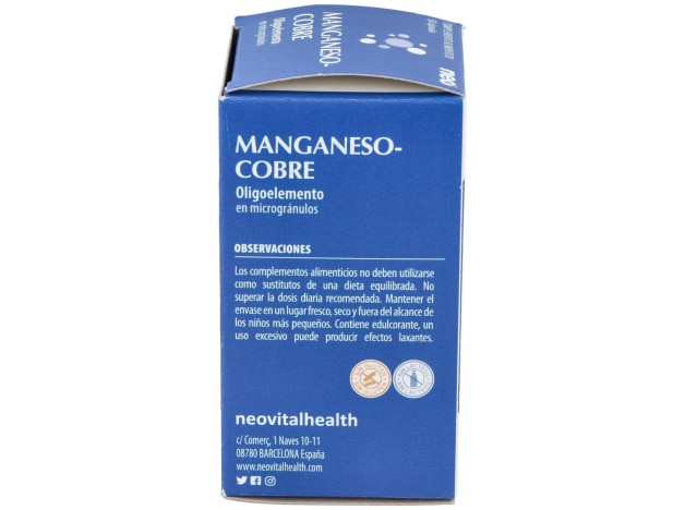 Manganeso-Cobre Microgranulos Neo 50Cap.