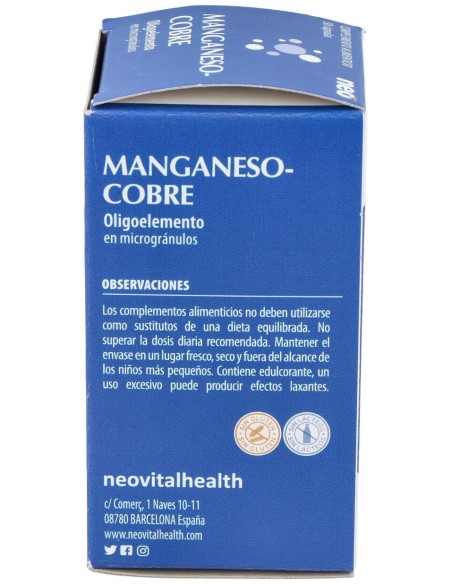 Manganeso-Cobre Microgranulos Neo 50Cap.
