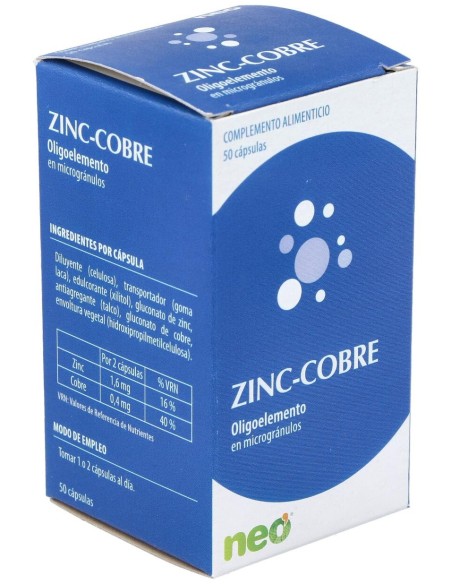 Zinc-Cobre Microgranulos Neo 50Cap.