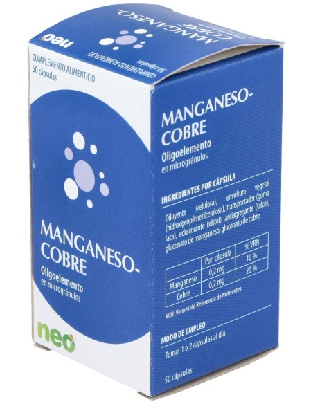 Manganeso-Cobre Microgranulos Neo 50Cap.