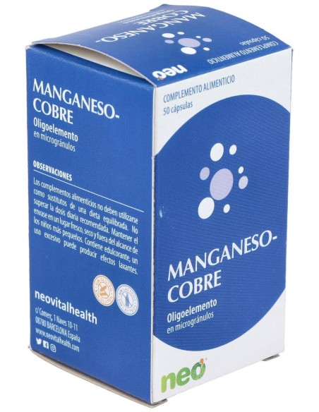 Manganeso-Cobre Microgranulos Neo 50Cap.