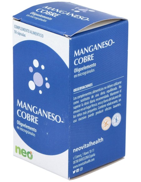 Manganeso-Cobre Microgranulos Neo 50Cap.