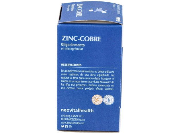 Zinc-Cobre Microgranulos Neo 50Cap.