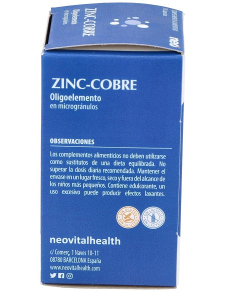 Zinc-Cobre Microgranulos Neo 50Cap.
