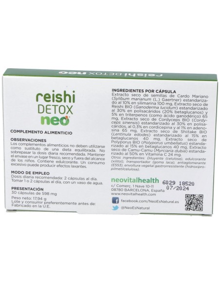 Reishi Detox Neo 30Cap.