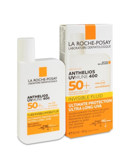 La Roche Posay Anthelios UVMUNE 400 Fluido Invisible SPF50+ sin perfume 50 ml
