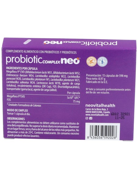 Probiotic Complex Neo, 15 Cápsulas