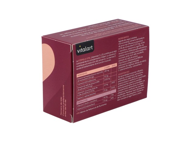 Vitalart Levadura De Arroz Rojo Con Q10 60Comp.