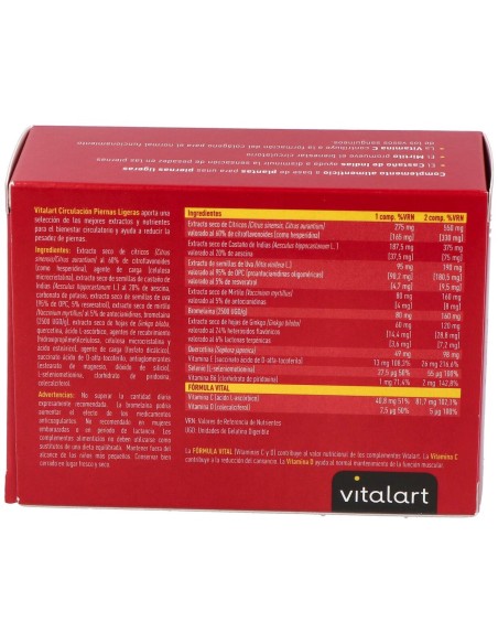 Vitalart Circulacion Piernas Ligeras 60Comp.