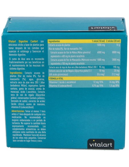 Vitalart Digestivo Confort 20Sticks