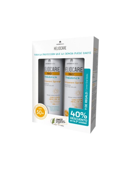Heliocare 360 Pediatrics Spray Transparente Duplo 2 x 200 ml