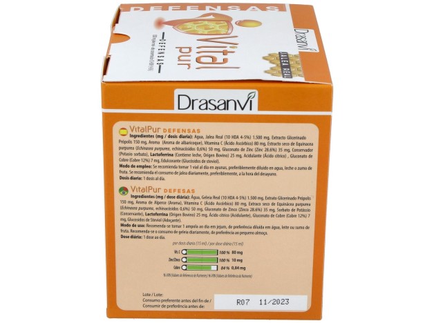 Drasanvi Vitalpur Jalea Real Defensas 15Ml 20Uds