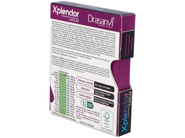 Drasanvi Anticaida Xplendor Capilar 24 Capsulas