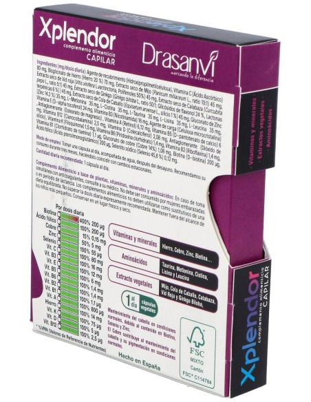 Drasanvi Anticaida Xplendor Capilar 24 Capsulas