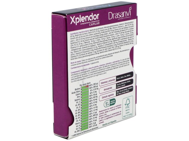 Drasanvi Anticaida Xplendor Capilar 24 Capsulas