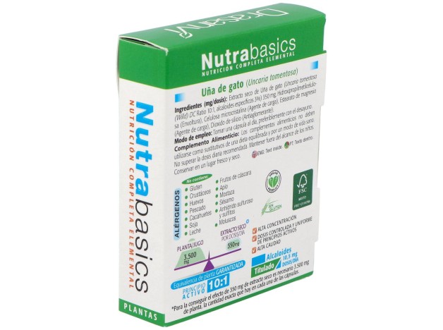 Nutrabasics Uña De Gato 30Caps.