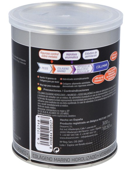 Drasanvi Collmar® Colágeno Marino + Magnesio Sabor Vainilla 300G