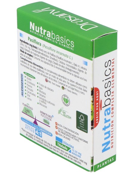Nutrabasics Pasiflora 30Caps.