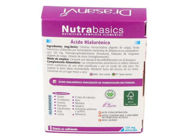 Drasanvi Ácido Hialurónico 516Mg 30Caps