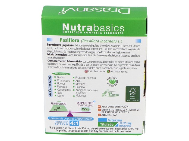 Nutrabasics Pasiflora 30Caps.