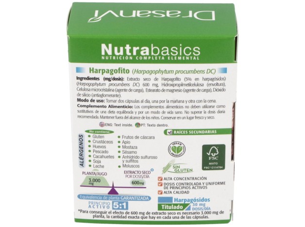 Nutrabasics Harpagofito 60Caps.