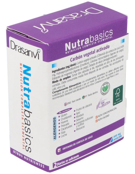 Nutrabasics Carbon Vegetal 60Cap.