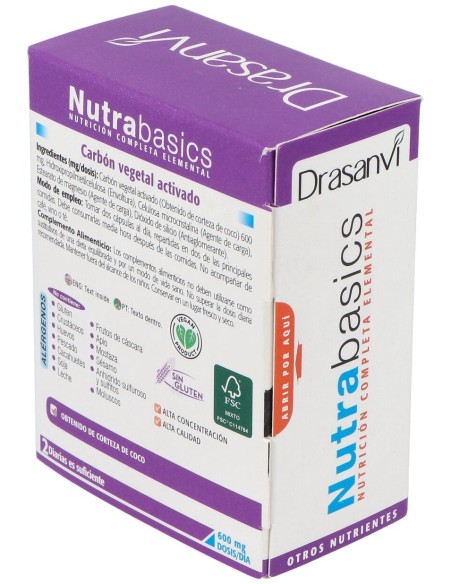 Nutrabasics Carbon Vegetal 60Cap.
