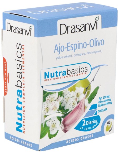 Nutrabasics Ajo-Espino-Olivo 60Perlas