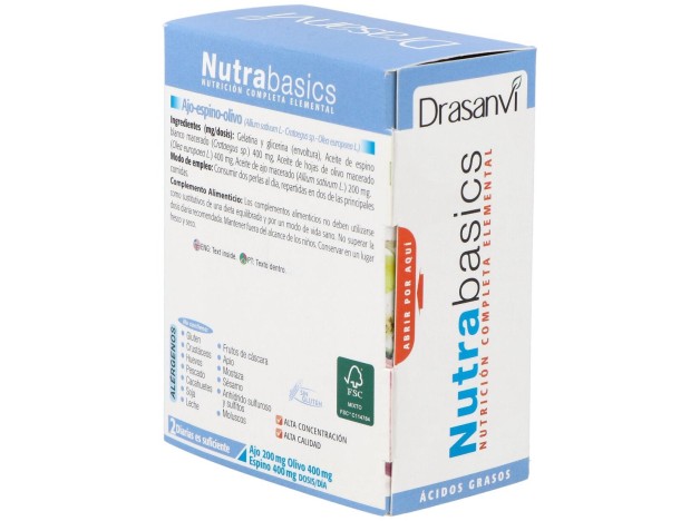 Nutrabasics Ajo-Espino-Olivo 60Perlas
