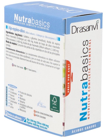 Nutrabasics Ajo-Espino-Olivo 60Perlas