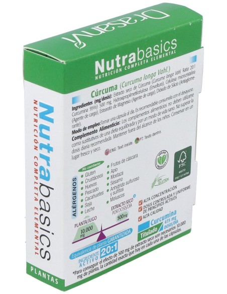 Drasanvi Curcuma Nutrabasicos 24 Capsulas