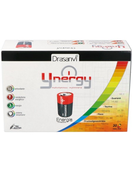 Drasanvi Ynergy Energía Inmediata 20 Ampollas 15Ml