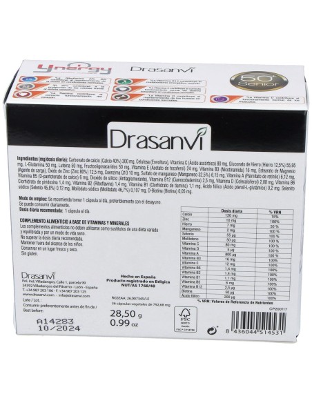 Drasanvi Ynergy Senior 36 Cáps.