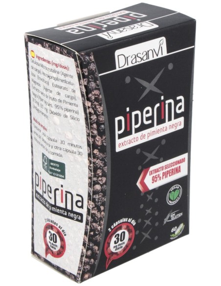 Drasanvi Piperina Extracto 95% 60Cáps