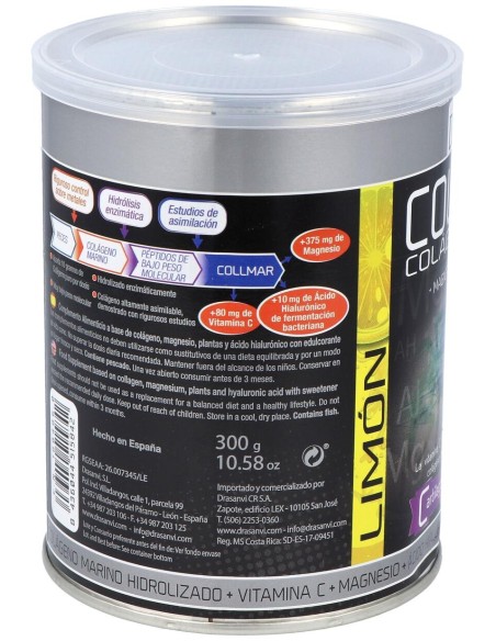 Drasanvi Collmar® Colágeno Marino + Magnesio Sabor Limón 300G