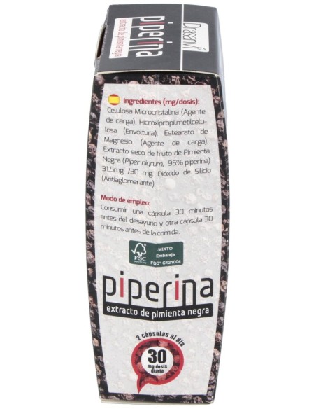 Drasanvi Piperina Extracto 95% 60Cáps