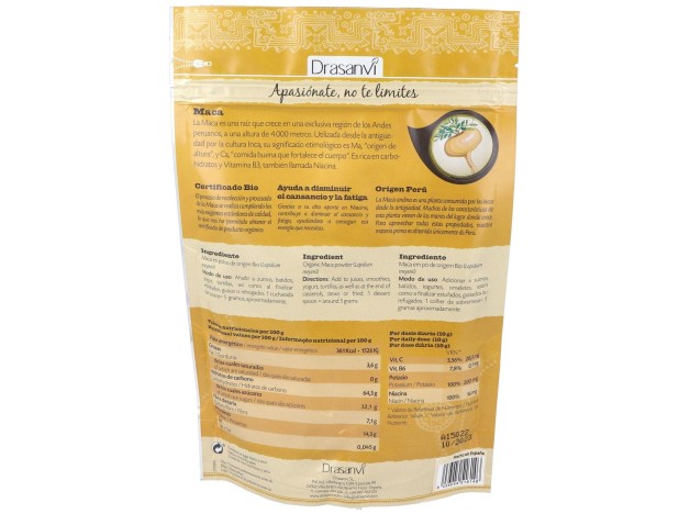 Maca Superalimentos Bio 225Gr Doypack