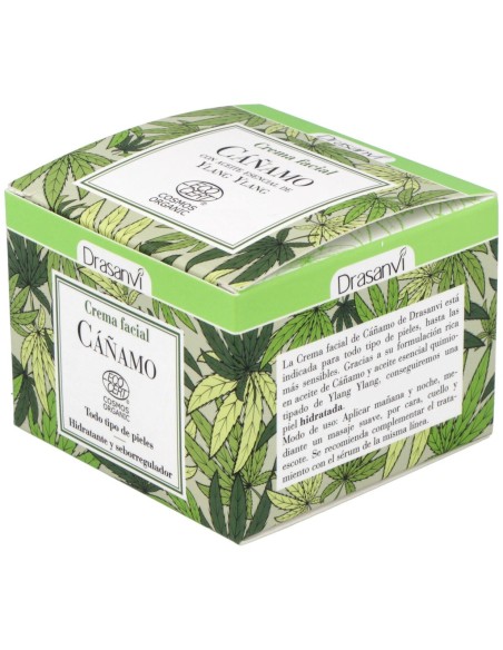 Crema Facial Cañamo 50Ml. Ecocert Bio