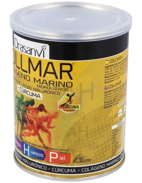 Drasanvi Collmar® Colágeno Marino + Magnesio + Cúrcuma Sabor Vainilla 300G